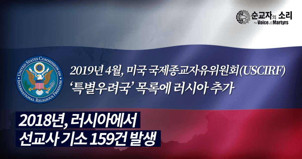 159 KNOWN “ANTI-MISSIONARY” PROSECUTIONS IN RUSSIA IN 2018, INCLUDING 1 KOREAN