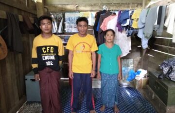 缅甸 | 2021年1月27日 — 缅甸若开邦的五户基督徒家庭遭到驱逐