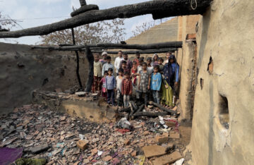 印度 | 2022年11月14日 — 被印度教激进分子烧毁的家庭住宅
